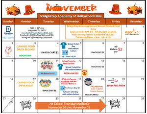 ✨November 2025 Activity Calendar ✨